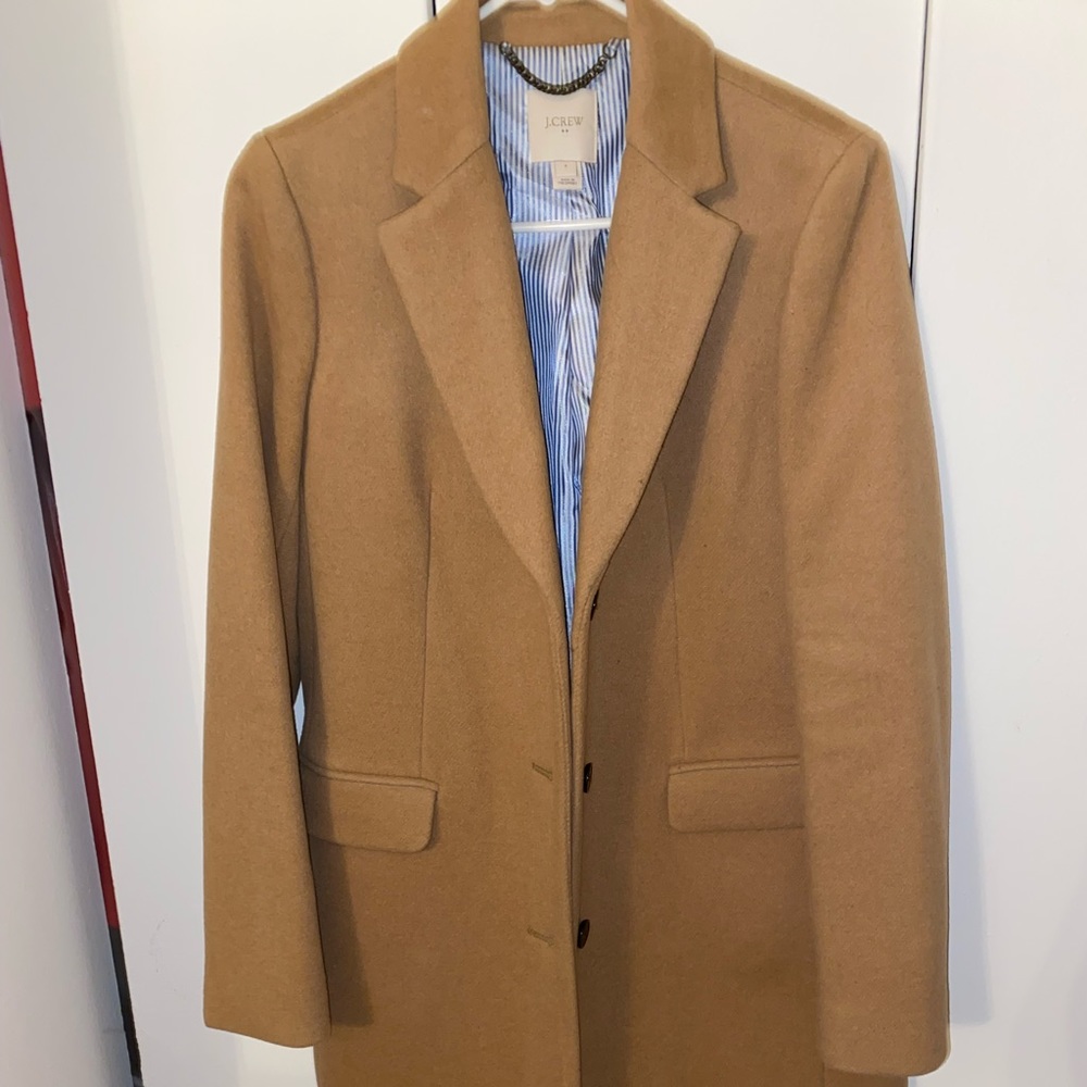 J. Crew Tan Pea Coat!
